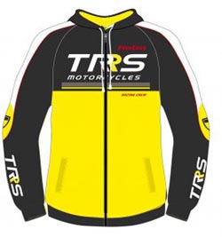 TRS trial hoodie front